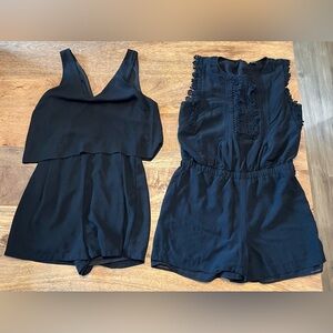 Small Black Rompers